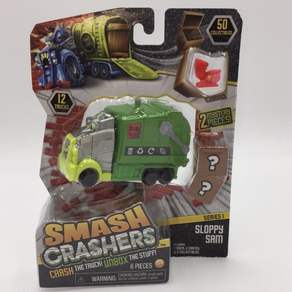 Smash Crashers Sloppy Sam Mystery Series 1 Crash the Truck Unbox the Stuff - Picture 1 of 13